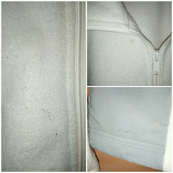 Columbia full zip fleece mid layer large white & gray - Picture 6 of 8